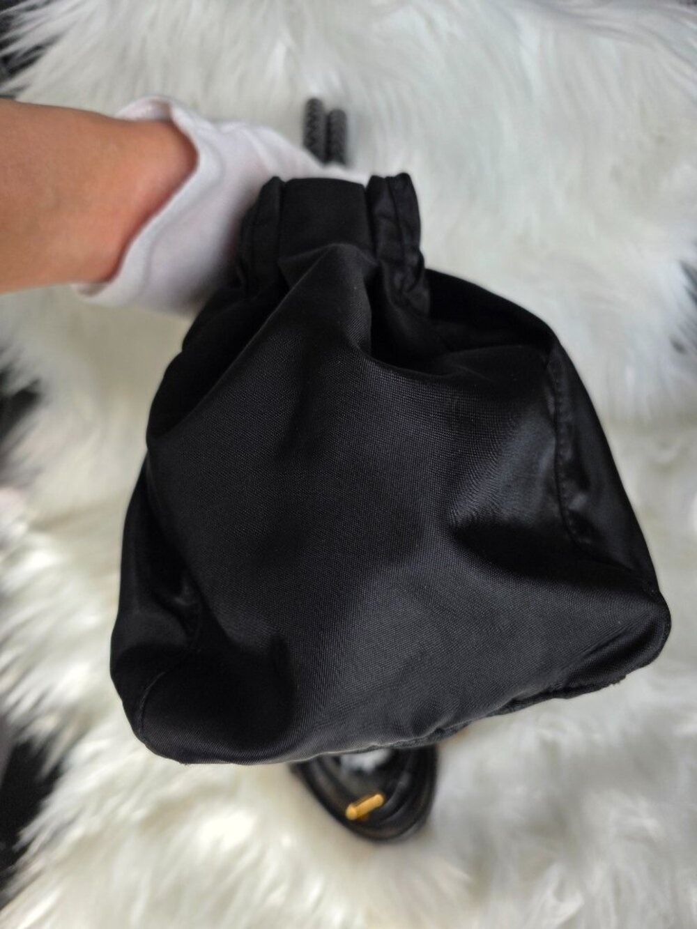 Authenticated Prada Tessuto Bow Two Way Bag - Picture 12 of 17